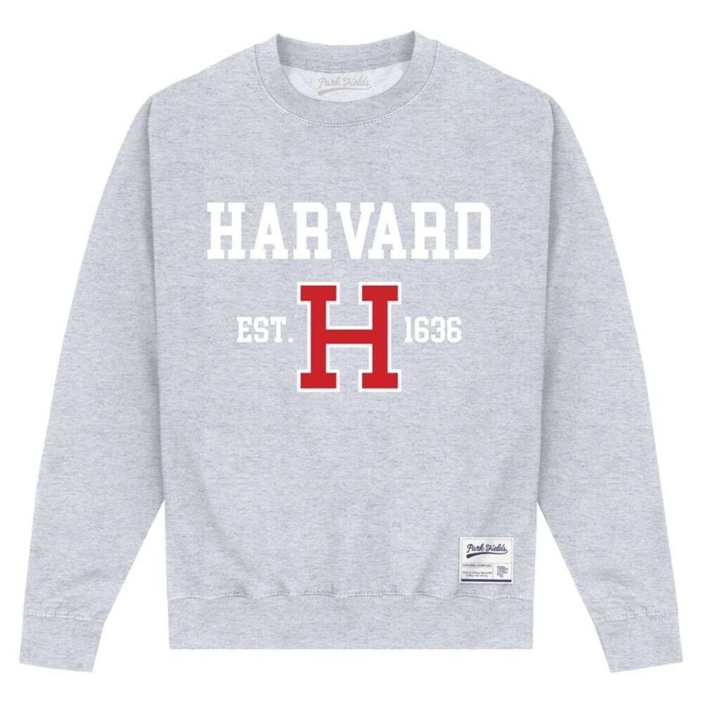Harvard University Unisex Adult Est 1636 Sweatshirt / Heather Grey